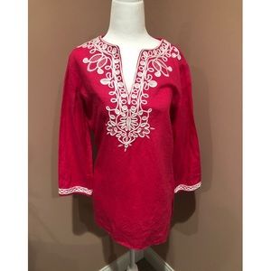 Fuschia tunic blouse